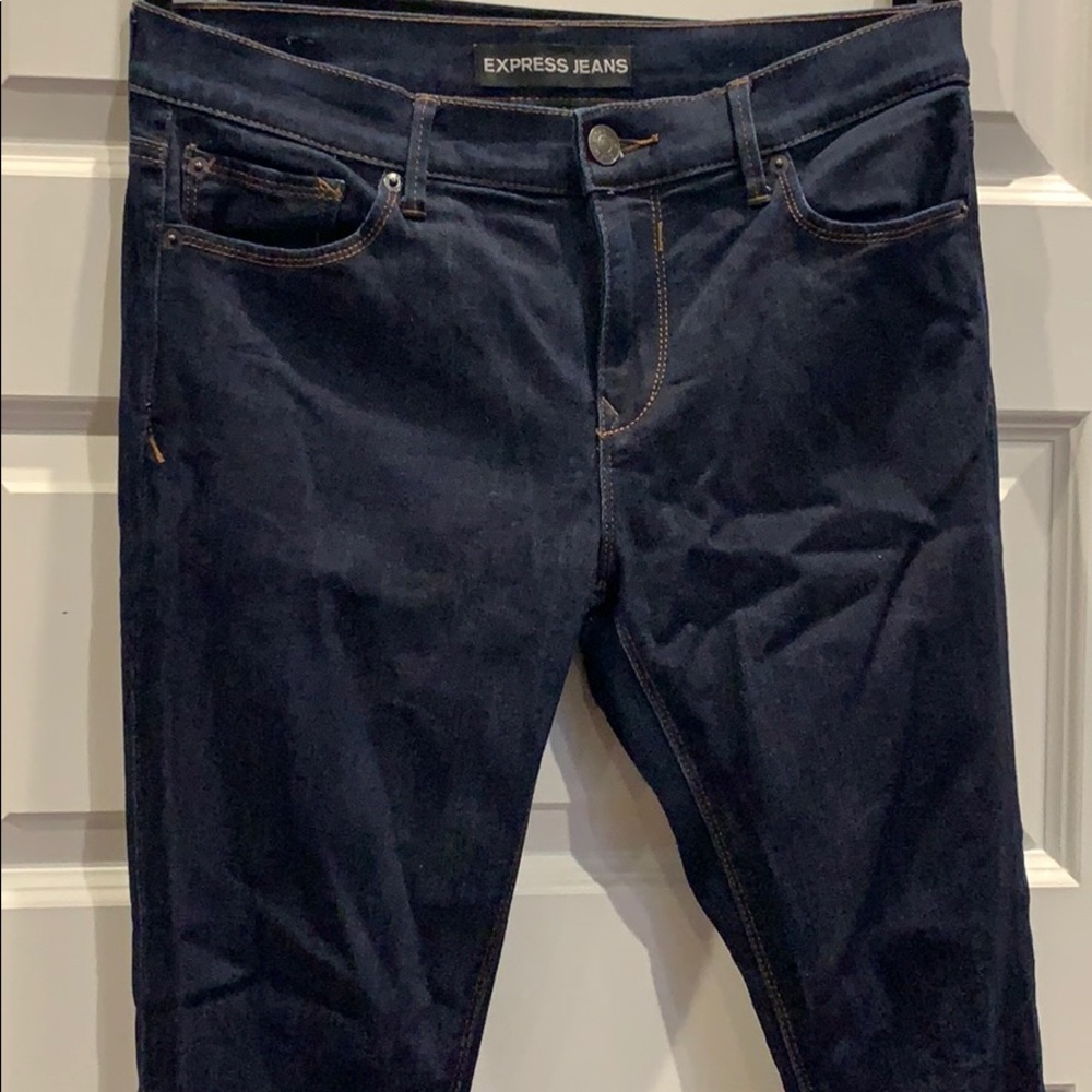 Jean legging mid rise — dark blue